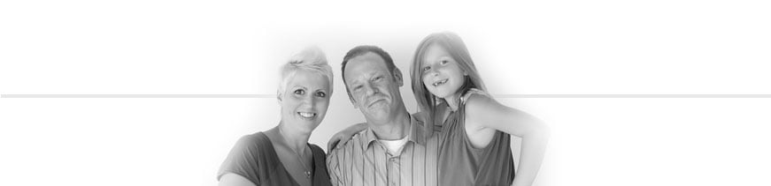 Heather Von St. James, a mesothelioma survivor, with her husband and daughter.
