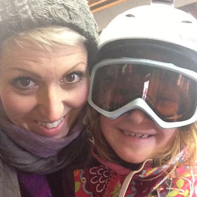 Heather and Lily on a ski trip.