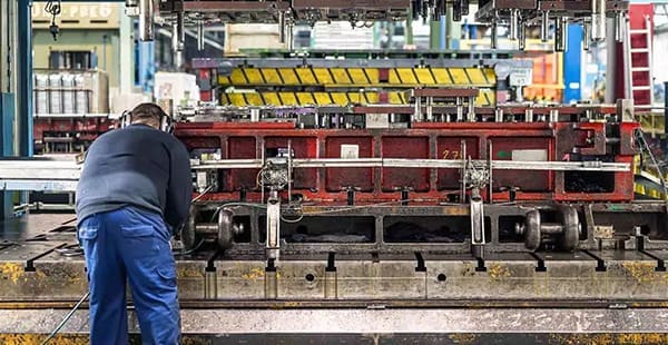 Machine operators at work