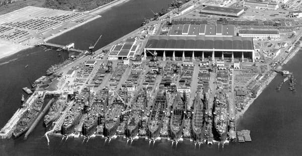 Swan Island Shipyard, a known asbestos exposure site