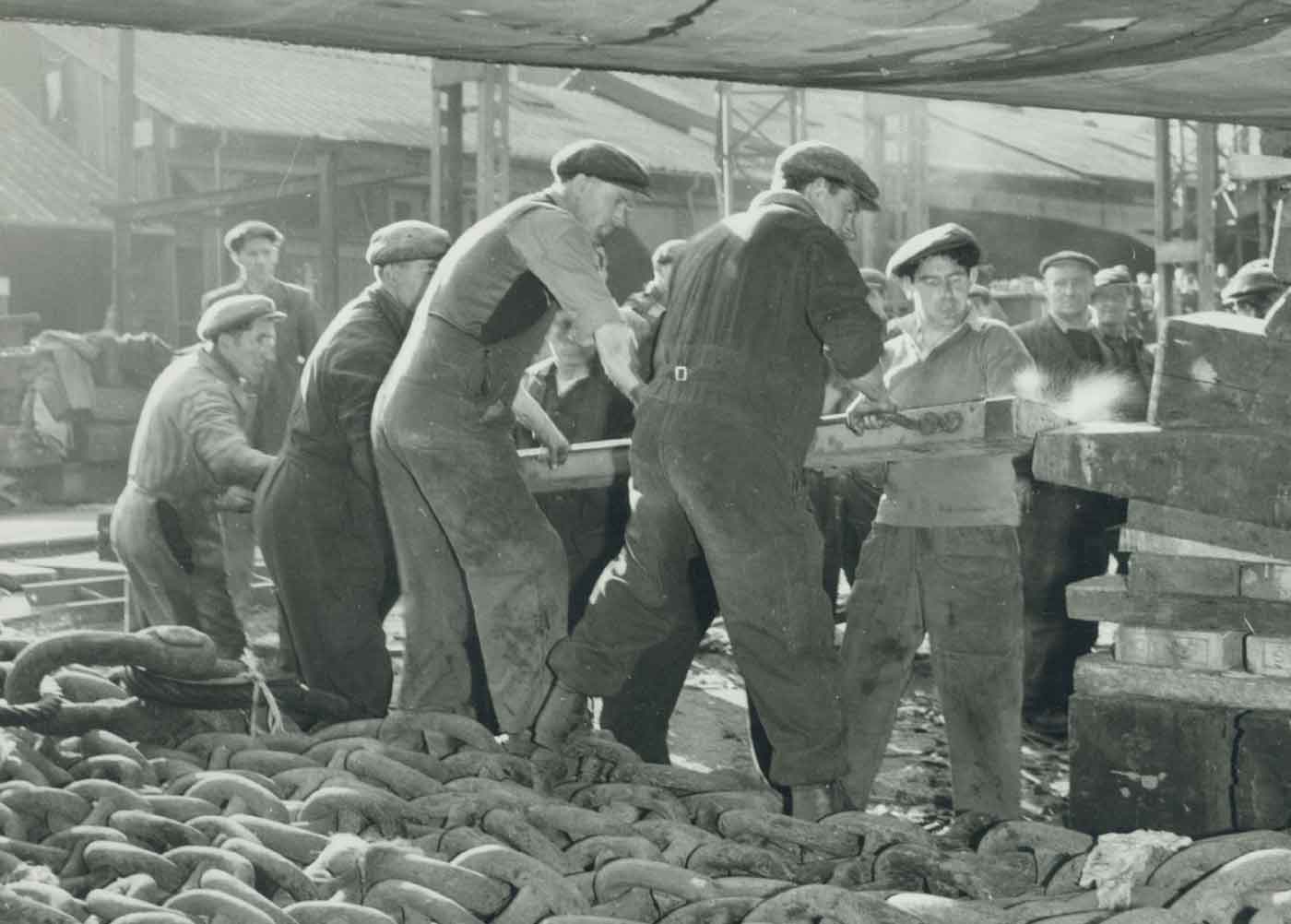 Shipyard workers