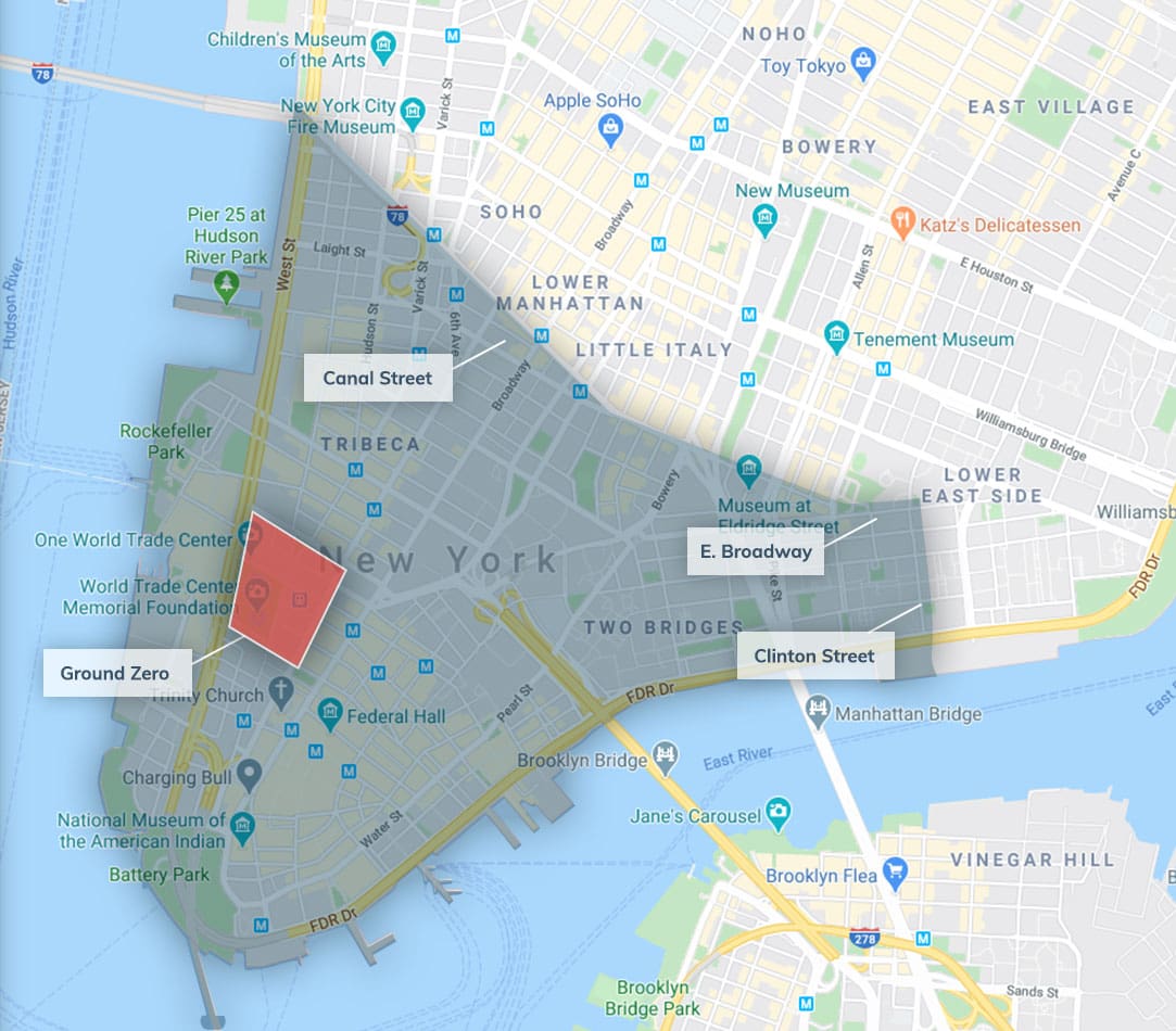 9/11 Victims Compensation Fund Map