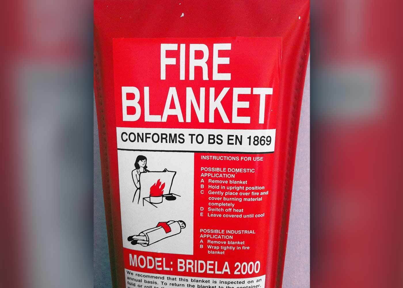 Fire Blanket Label