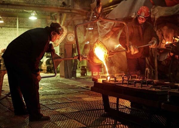 Steel Mill Worker at a Jobsite