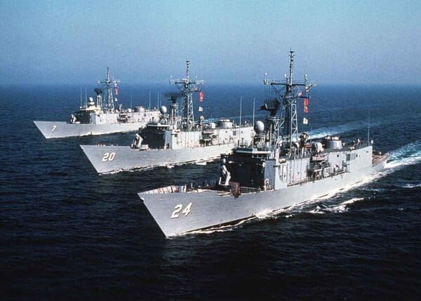 Frigates in Water