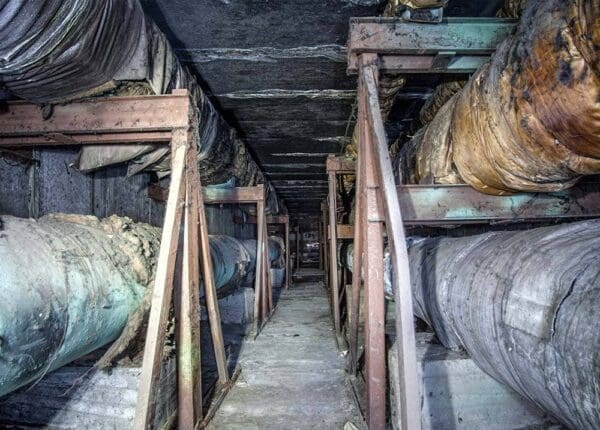 Ductwork connectors may contain asbestos.