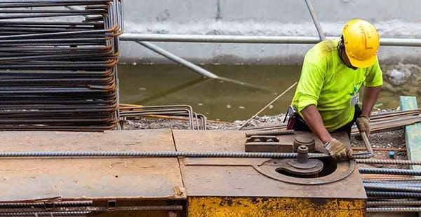 Industrial worker at work