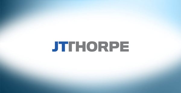 The logo for the J.T. Thorpe asbestos company
