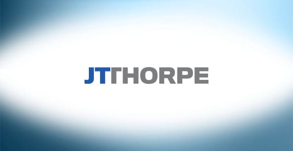 The logo for the J.T. Thorpe asbestos company