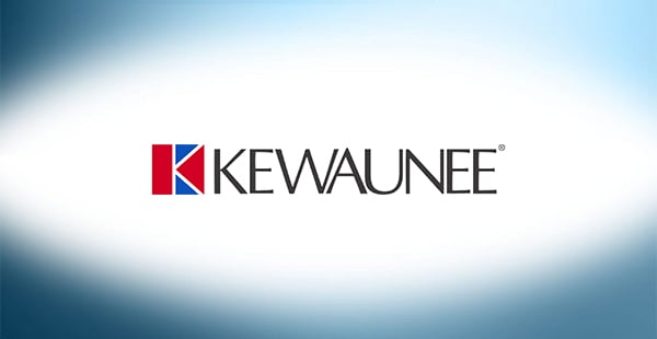 The logo for Kewaunee Scientific Corporation, a company that made fume hoods with some asbestos components.