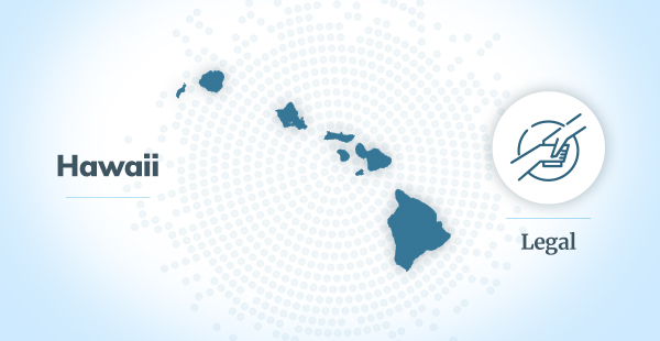 Graphic depicting the state of Hawaii and an illustration of a handshake, symbolizing the agreement between a mesothelioma patient and lawyer