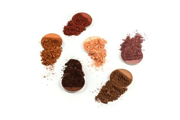 Image of crushed eyeshadow from a makeup palette